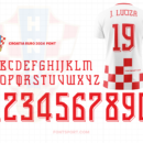 Croatia Euro 2024 Font Jersey Football Mockup