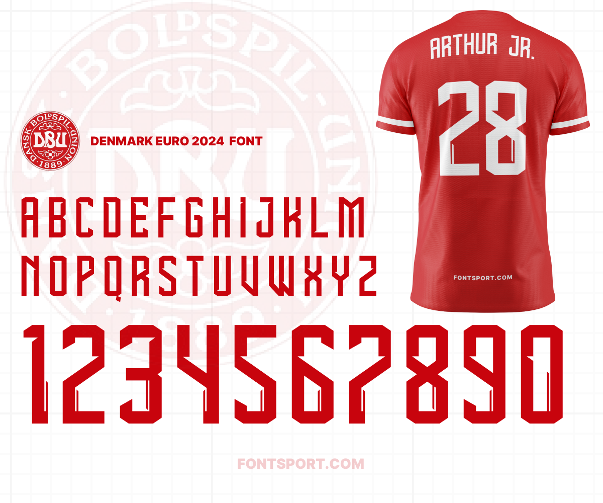 DENMARK EURO 2024 FONT Download high quality font with OTF, TTF, and