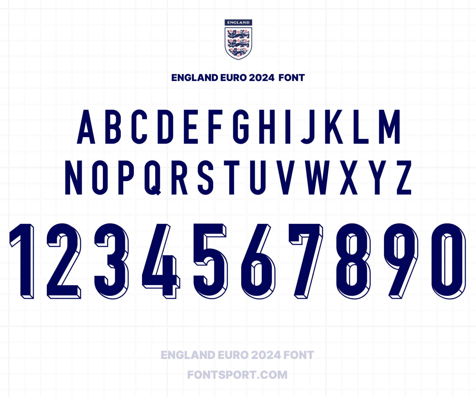 ENGLAND EURO 2024 FONT - Download high quality font with OTF, TTF, and ...