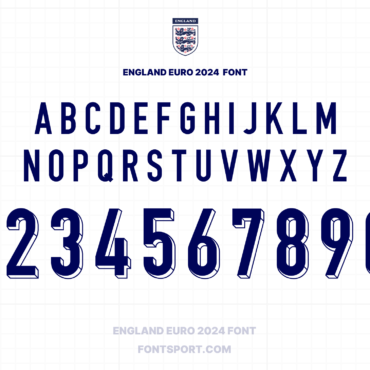 England Euro 2024 Font Jersey Football