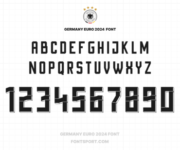 Germany Euro 2024 Font Jersey Football