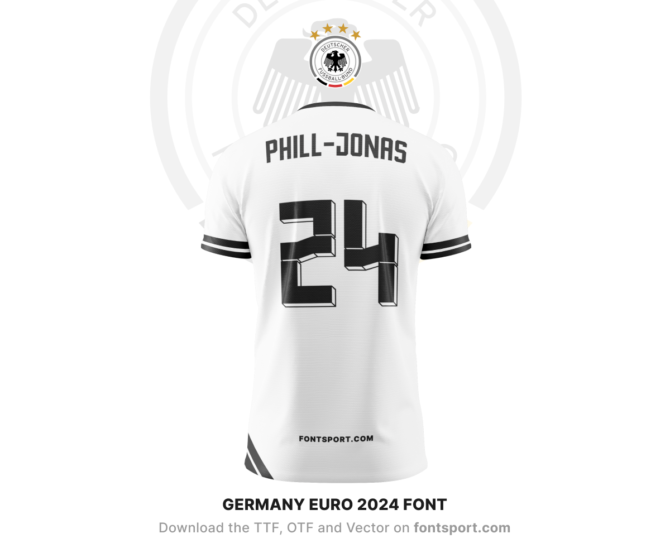 Germany Euro 2024 Font Jersey Mockup