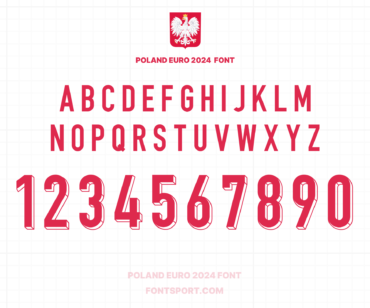 Poland Euro 2024 Font Jersey Football