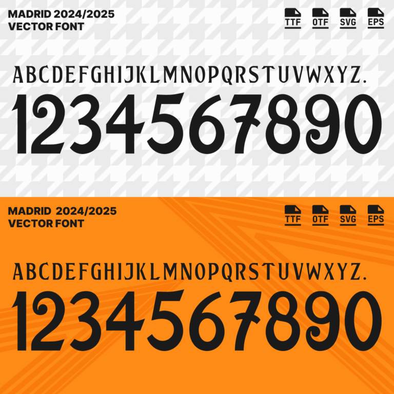 REAL MADRID 2024 2025 FONT High Quality Font Jersey Madrid Laliga 2024 2025 Font Fontsport.com 01 768x768
