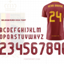 Belgium Euro 2024 Font for Football Jersey - fontsport.com
