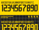 Borussia Dortmund 2024/2025 Vector Football Font - Borussia Dortmund-Inspired Typeface for Football Jerseys and Design Projects. Available in TTF, OTF, SVG, and EPS formats. Ideal for creating official team kits, sports merchandise, and digital media. Bold, modern font showcasing the iconic Borussia Dortmund style, perfect for football enthusiasts and designers.