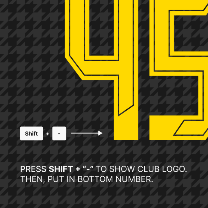 Borussia Dortmund 2024/2025 Font - Logo Included. Easily toggle the Borussia Dortmund-inspired logo with SHIFT + [-]. The font is perfect for creating official-looking football merchandise and digital designs. Available in vector formats.