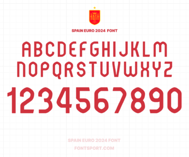 Font Euro 2024 Spain for Football, Jersey and Sport - fontsport.com