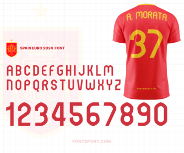 Font Euro 2024 Spain for Football, Jersey and Sport - fontsport.com