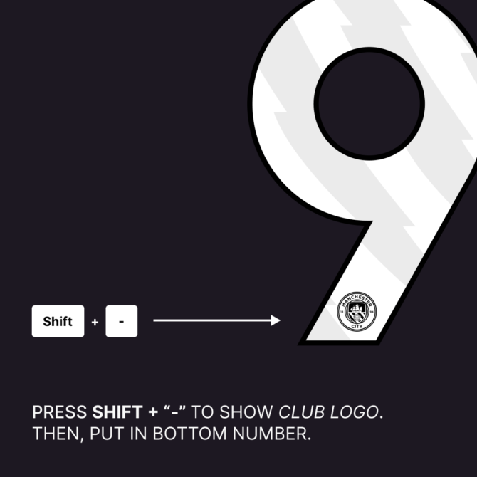 MANCHESTER CITY 2024/2025 FONT