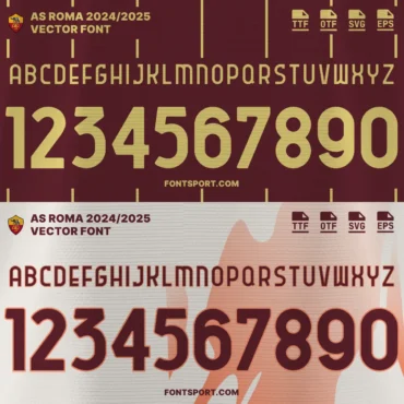 AS Roma 2024/2025 Font Kit