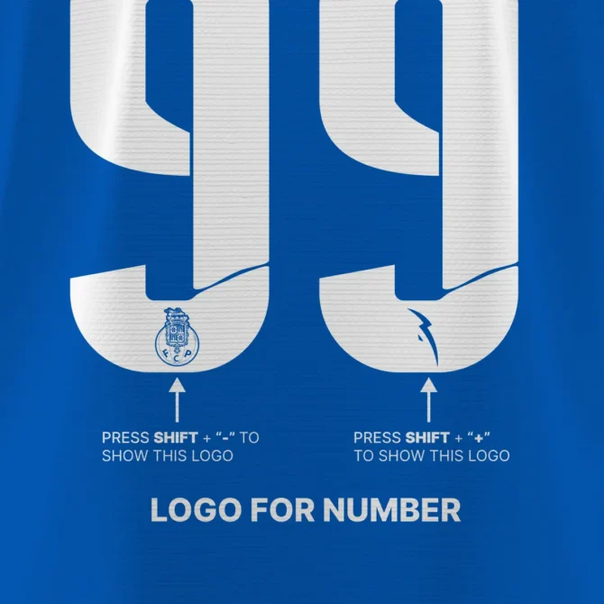 FC Porto 2024/2025 Font Kit - How to use logo glyphs while writing