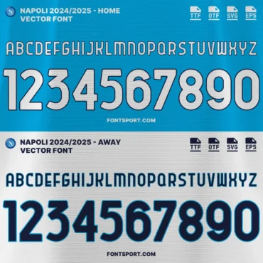 Napoli 2024/2025 Font Kit