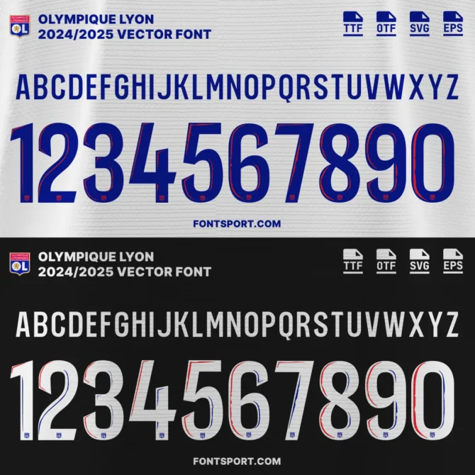 Olympique Lyon 2024/2025 FONT