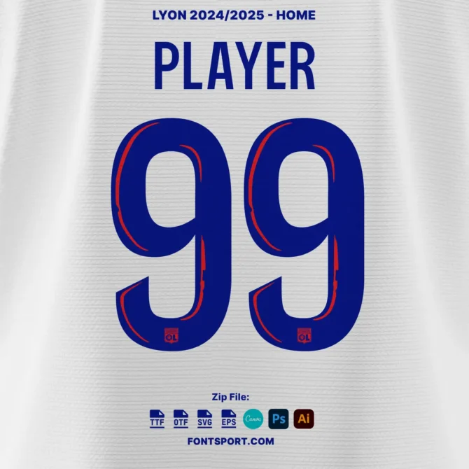 Olympique Lyon 2024/2025 FONT