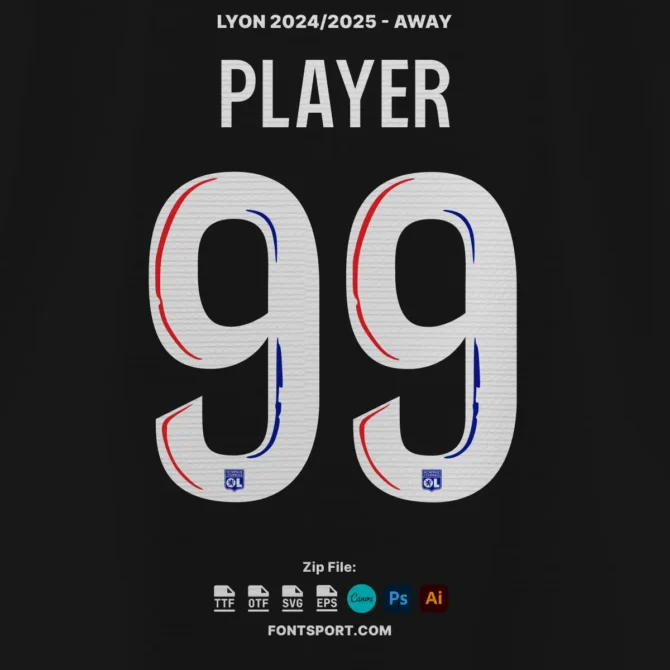 Olympique Lyon 2024/2025 FONT