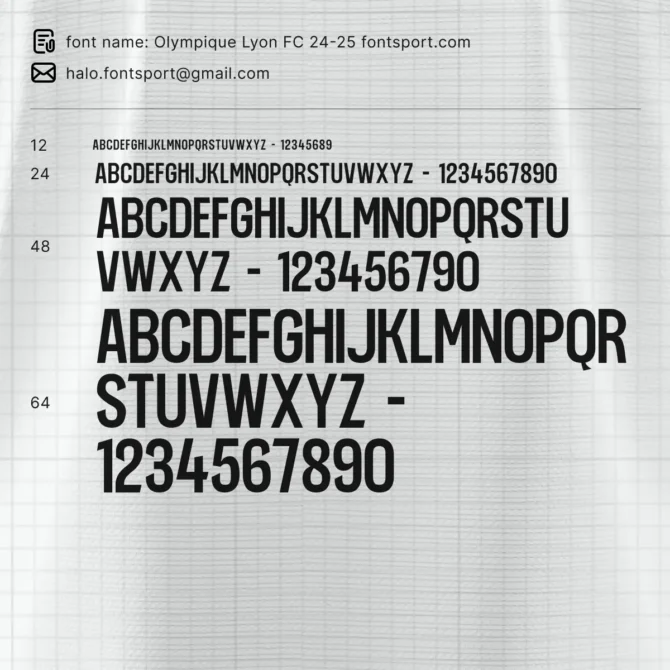 Olympique Lyon 2024/2025 FONT
