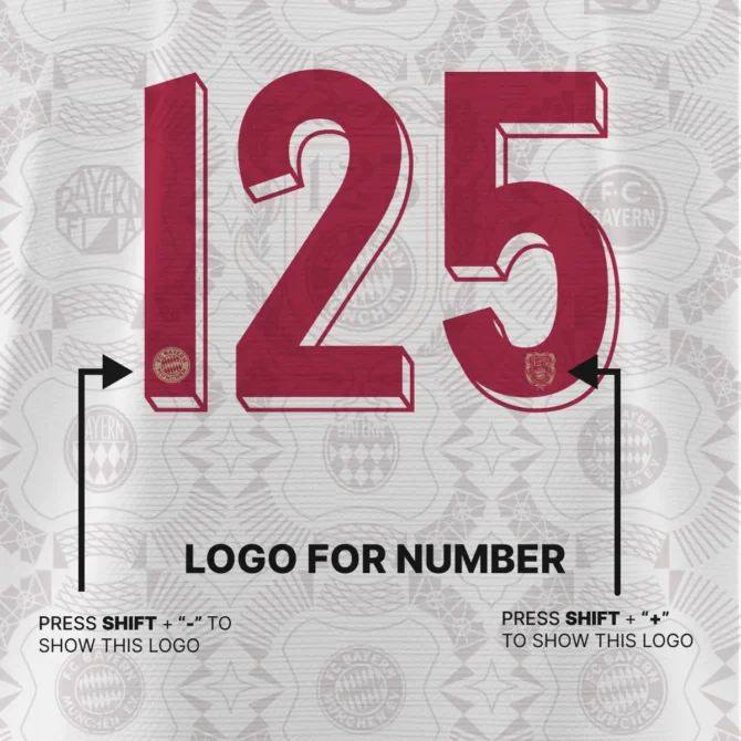 Bayern Munich Anniversary 125th - 2025 Font Kit