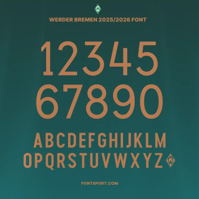 Werder Bremen 2025/2026 Font Kit - Bundesliga