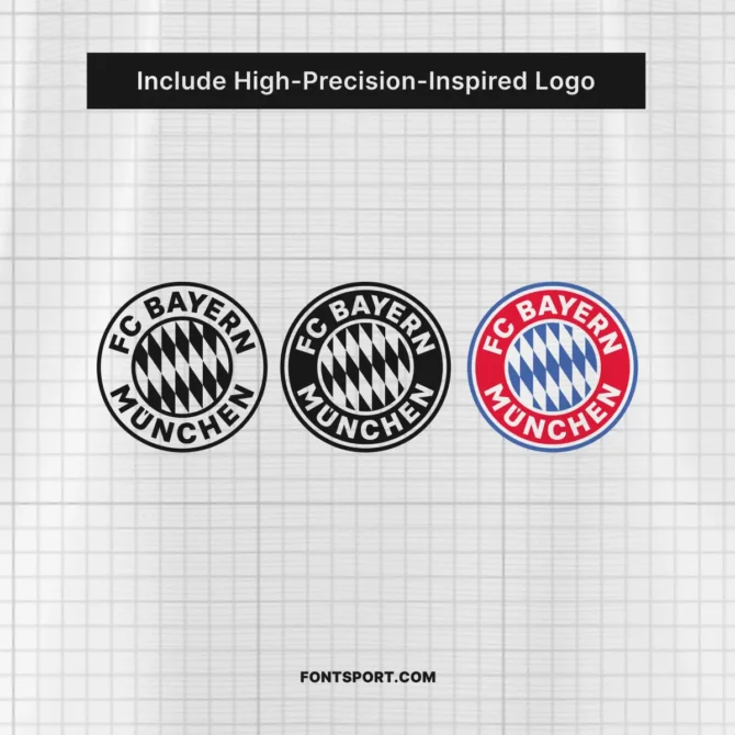 Bayern Munich Home 2025/2026 Font