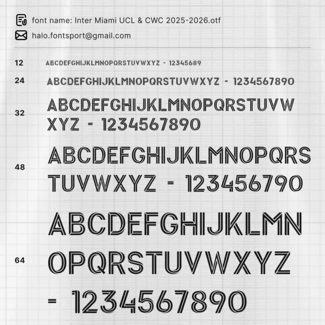 Inter Miami 2025/2026 Font