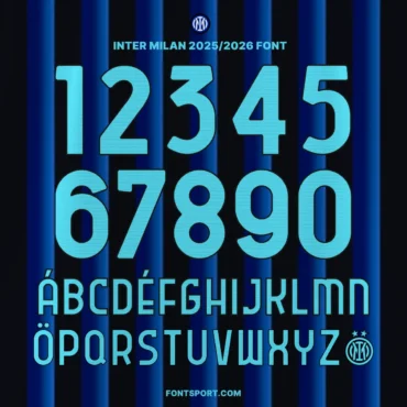 Inter Milan 2025/2026 Font