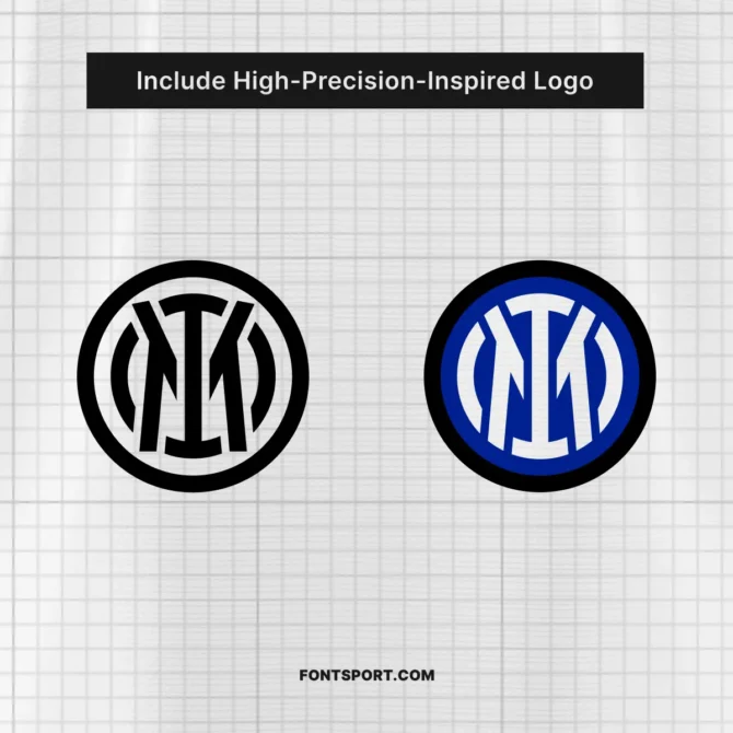 High-precision Inter Milan crest icons included in the 2025/2026 Font Kit, available in full-color and monochrome SVG.