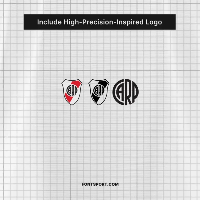 Precision logo pack included in River Plate 2025/2026 Font Kit – official full-color and monochrome badge variants.