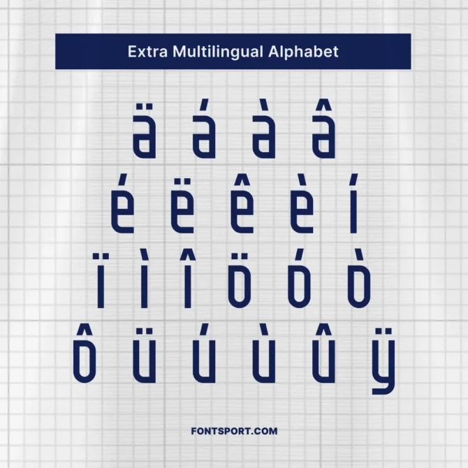 Tottenham Hotspur Font Kit 2025/2026 – Extra multilingual character support for international typography designs.