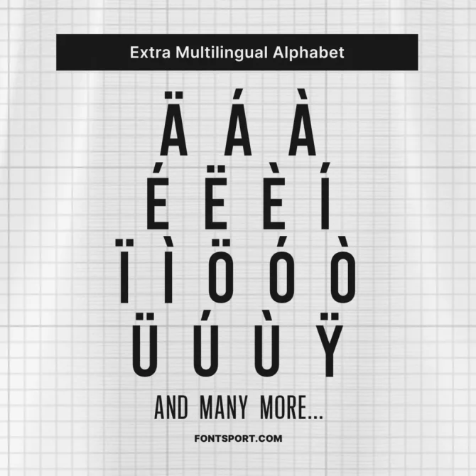 Espérance de Tunis Club World Cup 2025 Font Multilingual Alphabet – Font Football with European Language Support Including Diacritics.