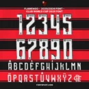 Flamengo 2025/2026 and Club World Cup 2025 Full Font Kit Preview – Official Typeface with Numbers 0–9 and Multilingual Uppercase A–Z for Fans and Designers.