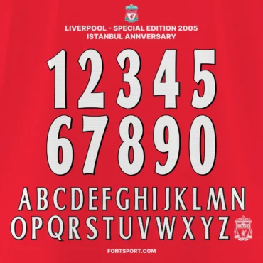 Liverpool – Special Edition 2005 Istanbul Anniversary Font Kit