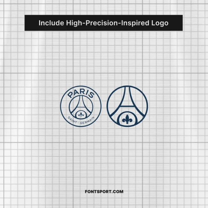 High-resolution PSG official logo and icon included in the Paris Saint-Germain 2025/2026 Font Kit.