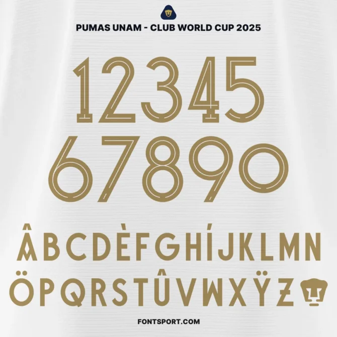 Pumas UNAM – 2025/2026 & Club World Cup 2025 Font Kit