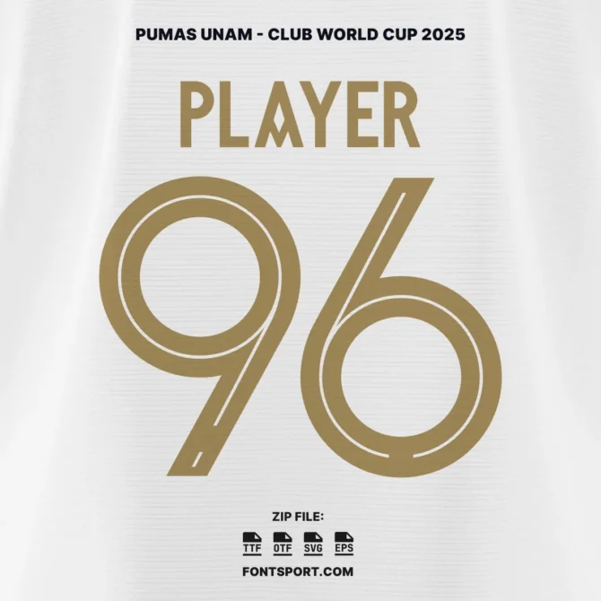 Pumas UNAM – 2025/2026 & Club World Cup 2025 Font Kit