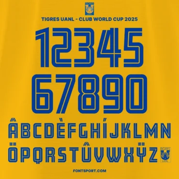 Tigres UANL – 2025/2026 & Club World Cup 2025 Font Kit