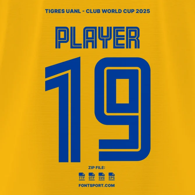 Tigres UANL – 2025/2026 & Club World Cup 2025 Font Kit