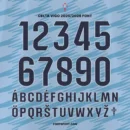 Celta Vigo 2025/2026 La Liga jersey font kit – numbers 0-9 and uppercase multilingual alphabet in official club style, available on Fontsport.com