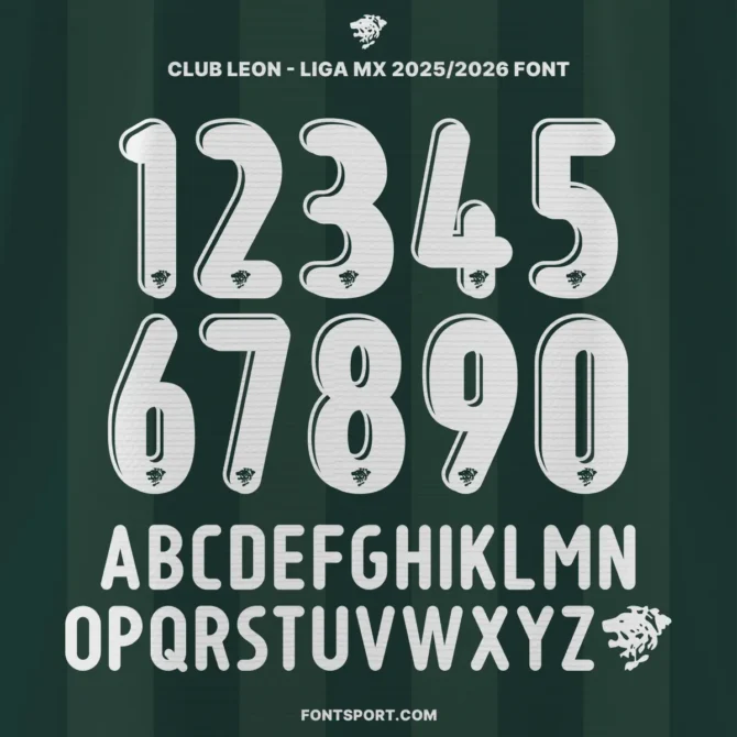 Club León 2025/2026 Font Kit