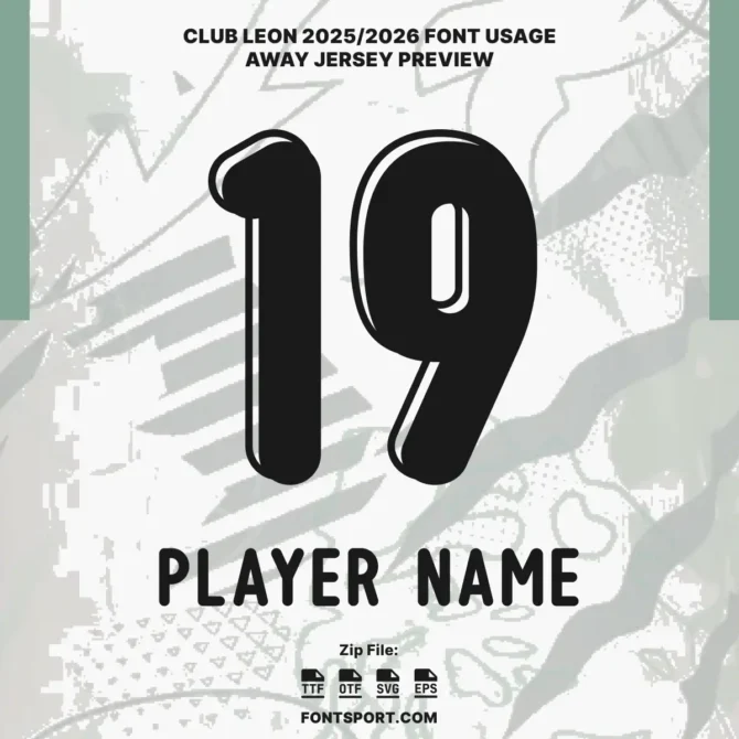 Club León 2025/2026 Font Kit