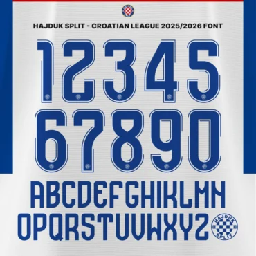 Hajduk Split 2025/2026 Font