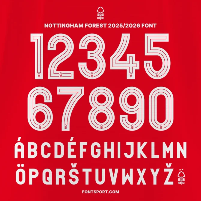 Nottingham Forest 2025/2026 Font
