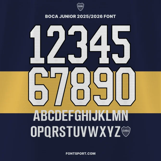 Boca Juniors 2025/2026 Font Kit