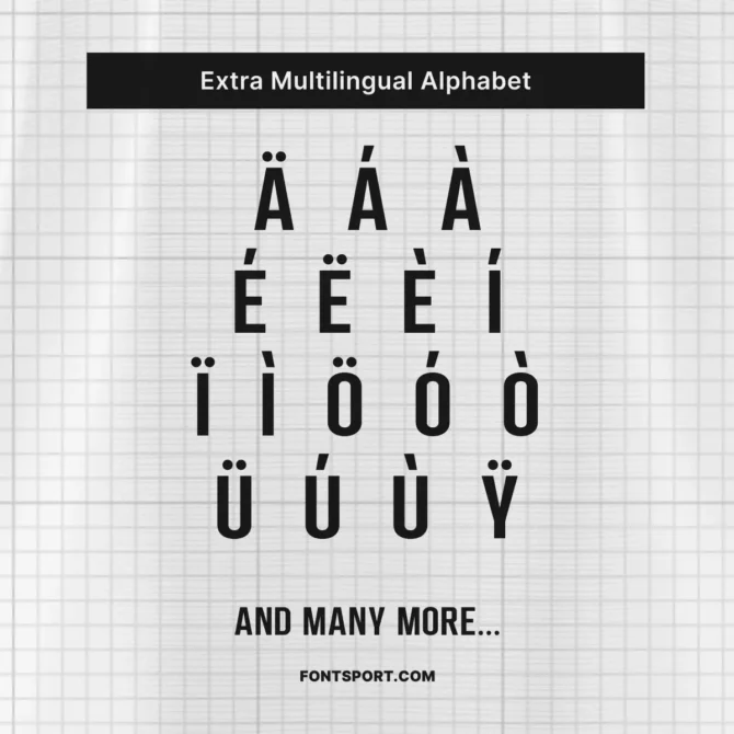Boca Juniors 2025/2026 Font Kit multilingual alphabet support with diacritics – OTF TTF SVG EPS download