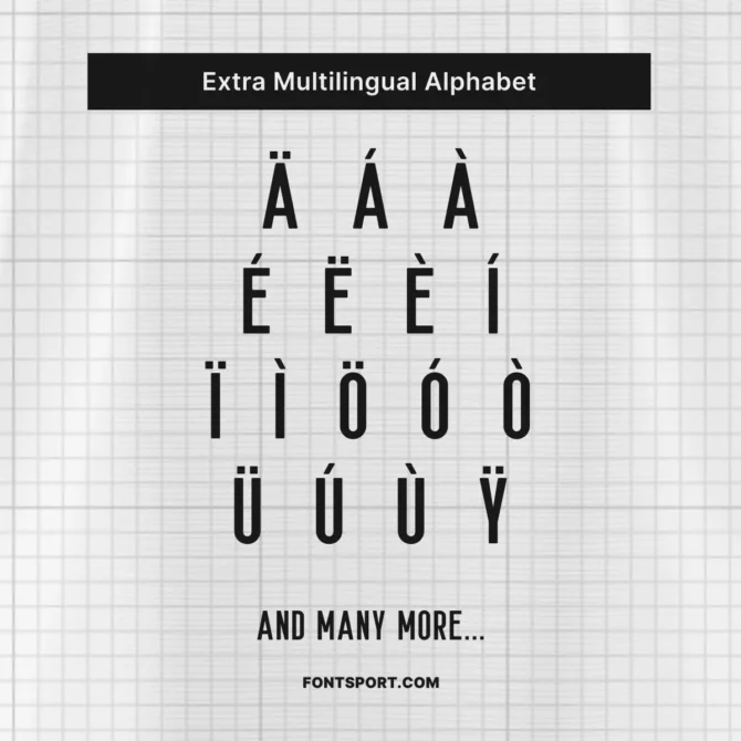 Chivas De Guadalajara 2025/2026 font kit multilingual alphabet support with accented characters for global use.