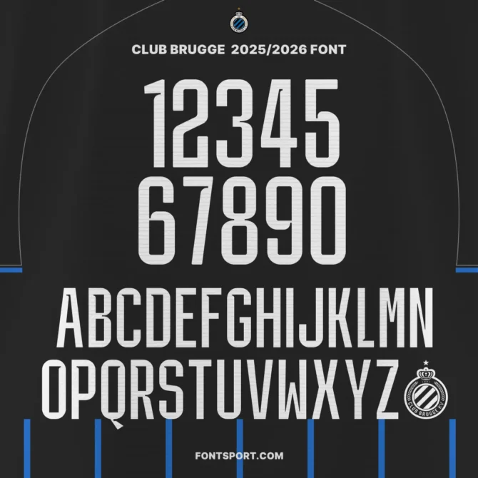 Club Brugge 2025/2026 Font Kit