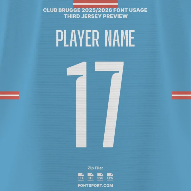 Club Brugge 2025/2026 Font Kit