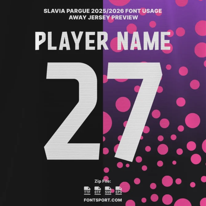 Slavia Praha 2025/2026 Font Kit