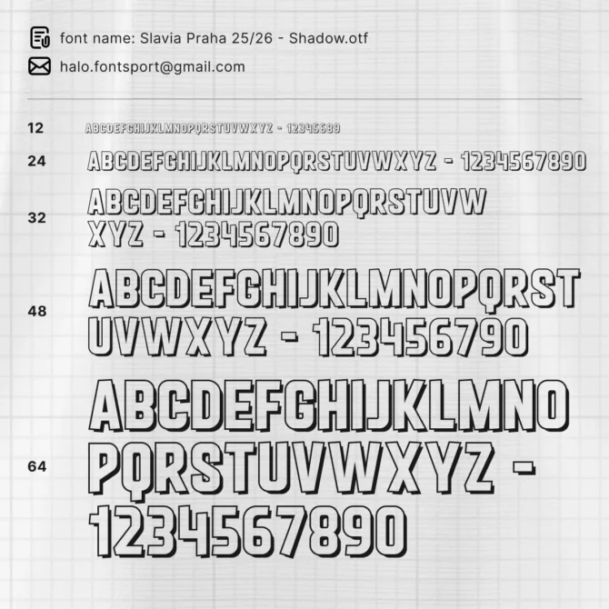 Slavia Praha 2025/2026 Font Kit