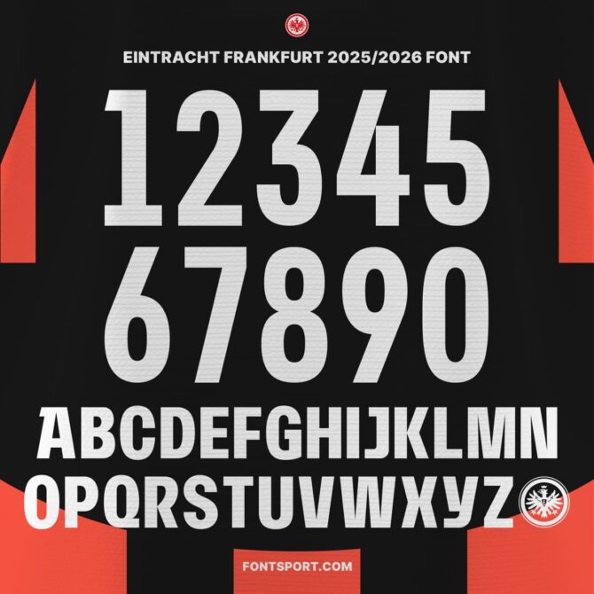 Eintracht Frankfurt 2025/2026 Font Kit